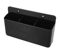 PRETYZOOM Supporto da Parete per Telecomando TV e Condizionatore Organizer Autoadesivo Bianco a 3 Scomparti Contenitore Compatto per Ventilatore e Controller Multimediali per Camera da