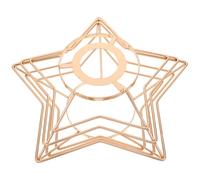 PRETYZOOM Supporto Leggero Paralumi a Sospensione Paralume Geometrico Gabbia Pendente Industriale Paralume Cavo Gabbia Protezione Del Base Della Lampada D'oro Metallo