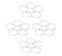 PRETYZOOM Supporto per Composizioni Floreali 4 Pezzi Griglia a 6 Fori, Inserto Portavasi in Plastica Antiribaltamento per Bouquet di Fiori Freschi e Artificiali, Accessorio per