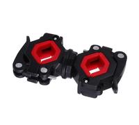 PRETYZOOM Supporto per Montaggio Torcia Bici Clip Rotante e Struttura in ABS, Staffa per Luce Frontale Adatta a Diversi Manubri, per Uso su Strada e Sentieri