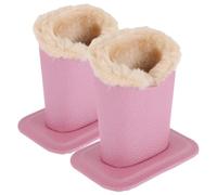 PRETYZOOM Supporto per Occhiali Design Semplice e Funzionale in Pelle Sintetica 2 con Rivestimento in, Base Stabile e Struttura Verticale per Scrivania o Comodino