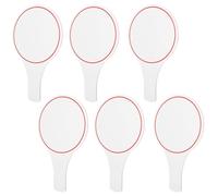 PRETYZOOM Tabellone Segnapunti Cancellabile 6 Pezzi, Lavagna Bianca Portatile in Schiuma Monofacciale 20x30 Cm per Votazioni e Gare, Lavagnette Cancellabili a Secco per Giudici e Studenti