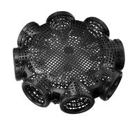 PRETYZOOM Trappola per Anguille e Granchi Portatile in Rete Resistente Cestino per Pesca di Aragoste e Gamberi Facile da Usare e Durevole per Acque Dolci e Salate