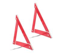 PRETYZOOM Triangolo Di Emergenza Da 2 Pezzi Triangolo Pieghevole Rosso Treppiede Riflettente Per Auto Per Sicurezza Stradale