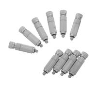 PRETYZOOM Ugelli Nebulizzatori e Raffreddamento Efficiente 10 Pezzi Alta Pressione in Ottone Argento Uscita Nebbia Costante per Giardini d'inverno e Patio Esterni