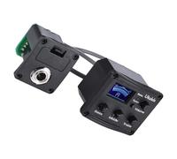 PRETYZOOM Ukulele Piezo Pickup con Equalizzatore e Sintonizzatore LCD Display per Amplificatore Ukulele Preamp Controllo Alta Sensibilità con Indicatori Luminosi