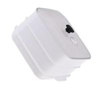 PRETYZOOM Vaporiera per Riscaldamento Veloce a Doppio Strato in Pp Bianco per Microonde Accessorio da Cucina e Conservazione in Frigorifero, per Cibo in Cucina
