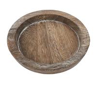 PRETYZOOM Vassoio di legno rustico Portacandele piccolo pilastro vassoio candela piatto fattoria tavolo da pranzo cucina piano tavolo da caffè organizzatore per la decorazione domestica 20,5 cm