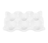 PRETYZOOM Vassoio Portaoggetti in Ceramica A 6 Celle Contenitore Riutilizzabile Per La Conservazione E La Cottura