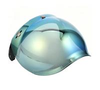 PRETYZOOM Visiera per Casco Moto a Scatto, Lente PC Anti-graffio | Trasparenza Elevata e Visione Chiara, Interfaccia Standard a Tre Bottoni, Ricambio per Casco