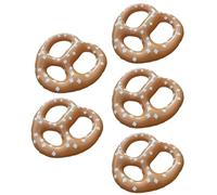 Pretzel Balloons - Inflatable Party Decoration 5 Pack for Birthday, Festival Events with Reusable Function, Oktoberfest for School Celebration Christmas Party, Brown Foil Material, Compact