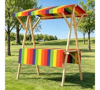 PreuepltrMa Stand Mercatale Pieghevole con Tettoia | Barra per il venditore da esterno con tenda e tovaglia, cartone pieghevole per il mercato degli agricoltori pop-up (40 cm