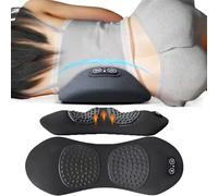 Prevalnt Massaggiatore per la schiena, TheraBack 3 in 1, terapia per la schiena, trazione, massaggio e calore, soluzione di sollievo regolabile a casa, cuscino in memory foam (grigio scuro)