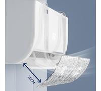 Prevenire il soffiaggio diretto con deflettore condizionatore antivento diretto