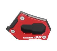 Prevenire le cadute Piastra di supporto per estensione cavalletto laterale per B&M&W R 1200 GS LC R1200GS Rallye ADV R1250GS Adventure R 1250 GS(Red-LOGO 1)