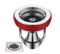 Preventivo di backflow di scarico del pavimento - rame 4.5x4,5 cm | Nucleo di scarico a prova di odore con piastra ABS impermeabile, deodorizzatore Draìn a pavimento | Bagno, controllo dei liquami de