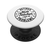 Preventivo per la pensione dell'insegnante di matematica in pensione PopSockets PopGrip Adesivo