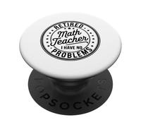 Preventivo per la pensione dell'insegnante di matematica in pensione PopSockets PopGrip Adesivo