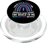 Prevenzione del suicidio Indossare il verde porpora Salute PopSockets PopGrip per MagSafe