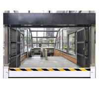 Prevenzione delle inondazioni,Anti-inondazione, Barriere di protezione dalle inondazioni for porte da garage, kit soglia barriera anti-inondazioni for ingresso metropolitana in alluminio(Silver-h 20cm