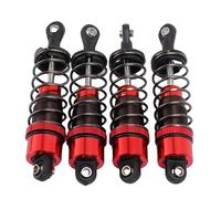 Prevessel Ammortizzatore RC in Lega di Alluminio Leggero da 70 Mm 1/10 Ammortizzatore per Auto 4 Pezzi per unità Ad Alta velocità e Salite Fuoristrada (Rosso)