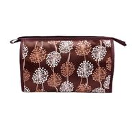 Prevessel Borsa per cosmetici in tessuto da viaggio, riutilizzabile e durevole, per ragazze e donne, con stile borsa per riporre pennelli da trucco, #-02, 51181012G Estampado diente de león, Casual