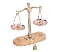 Prevessel Casa delle Bambole Squisita Mini Bilancia Modello retrò Carino per Giochi per Bambini e Decorazioni per la Casa, Accessori per delle Bambole in Materiale in Lega e Legno