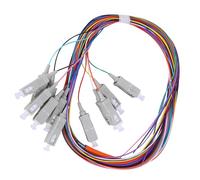 Prevessel Cavo Pigtail in Fibra Multimodale SC/UPC Affidabile e Robusto per Reti Locali in Fibra Ottica Guscio in PVC da 1,5 Metri