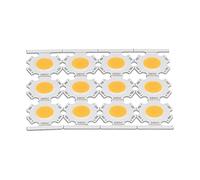 Prevessel Componente Emettitore di Luce LED COB con Illuminazione Uniforme per Lampade Fai-da-te 12 Pezzi per Illuminazione da Interni (Luce calda)