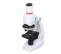 Prevessel Microscopio LED per Bambini con Scivolo Giocattolo Educativo per Bambini Kit Microscopio Ad Alto Ingrandimento 1200X, Adatto per 8+ Realizzato in Materiale ABS Sicuro/Colore Bianco