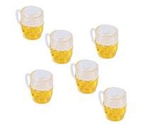 Prevessel Mini Bicchieri da Birra Modello Robusti Modelli Realistici di Box/Cover delle Bambole in Miniatura per Artigianato Fai da Te 20 Pezzi, Perfetti per Mini Giardino e Scena da Forno,