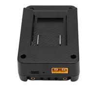 Prevessel Piastra Adattatore Batteria con Attacco a V Efficiente PD65W Ricarica Rapida per Fotocamere Luci Adatte per Utenti di Batterie Dali A3 Materiale ABS