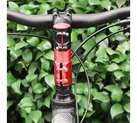 Prevessel Prolunga per Attacco Manubrio per Bicicletta Riser per Manubrio in Lega di Alluminio Durevole per Ciclisti a Lunga Distanza 6061 T6 Estensione da 35 Mm Adatta per gli Appassionati di (Rosso)