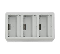 Prevessel Stazione di Ricarica per Drone Hub di Ricarica Rapida della Batteria a 3 Porte Efficiente per Mini 3 Pro per Mini Dimensioni in Plastica Grigia,8x2,2x1,1 Pollici