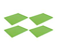 Prevessel Vassoi Disidratatori in Silicone Efficienti per L'essiccazione della Frutta Che Prevengono L'attaccamento con Bordo Rialzato per Excalibur, Senza BPA (Verde)