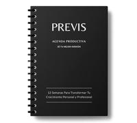 Previs Agenda produttiva e organizzativa giornaliera, settimanale e mensile con obiettivi, finalità e sfide - Agenda aziendale e personale - Crescita personale e professionale