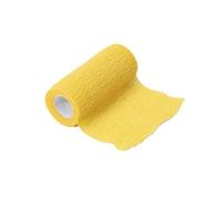 GIMA - Benda elastica coesiva per fissaggio e sostegno, 4m x 8 cm, confezione da 10, gialla, 34672