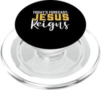 Previsione di oggi Gesù Reigns camicia divertente Christian Pun PopSockets PopGrip per MagSafe