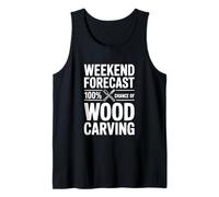 Previsioni del fine Settimana 100% di probabilità di Intaglio del Legno Canotta