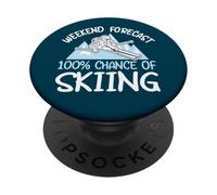 Previsioni del fine settimana 100% di probabilità di sciare PopSockets PopGrip Adesivo
