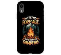 Previsioni del fine settimana 100% di probabilità di vita da campeggio falò Custodia per iPhone XR