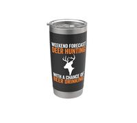 Previsioni del fine settimana Caccia ai cervi con birra Bere Cervo divertente Bicchiere termico in acciaio inox doppia parete