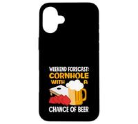 Previsioni del fine settimana per gli amanti del cornhole con possibilità Custodia per iPhone 16 Plus