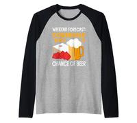 Previsioni del fine settimana per gli amanti del cornhole con possibilità Maglia con Maniche Raglan