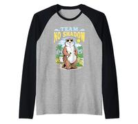 Previsioni di Inizio Primavera per Il Giorno della Marmotta Senza Ombra Maglia con Maniche Raglan