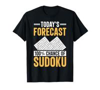 Previsioni di oggi Sudoku Gioco di numeri divertenti Quiz Amanti del sudoku Maglietta
