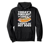 Previsioni per gli amanti degli hot dog 100% di possibilità di hot dog Felpa con Cappuccio