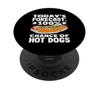 Previsioni per gli amanti degli hot dog 100% di possibilità di hot dog PopSockets PopGrip Adesivo
