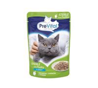 PreVital bustine con pollame per gatti sterilizzati 24 x 100 g