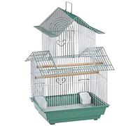 Prevue Hendryx SP1720 - 4 Shanghai parrocchetto Cage, Verde e Bianco
